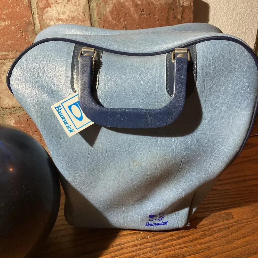 Brunswick bowling ball (Crown Jewel) and Brunswick bag vintage